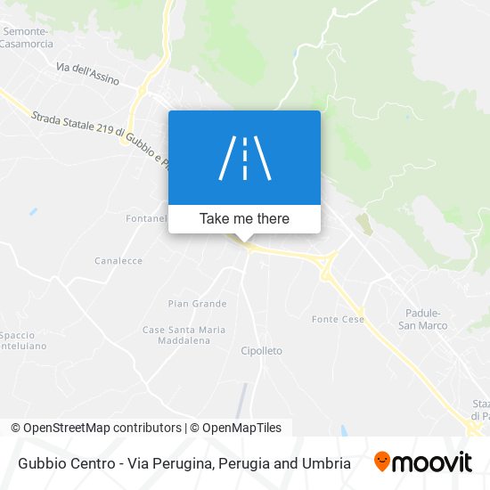 Gubbio Centro - Via Perugina map