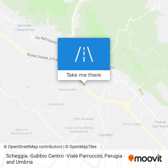 Scheggia -Gubbio Centro -Viale Parruccini map