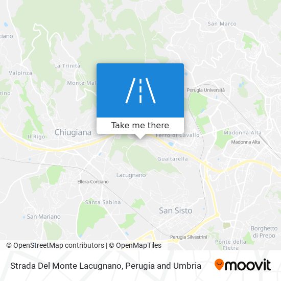 Strada Del Monte Lacugnano map