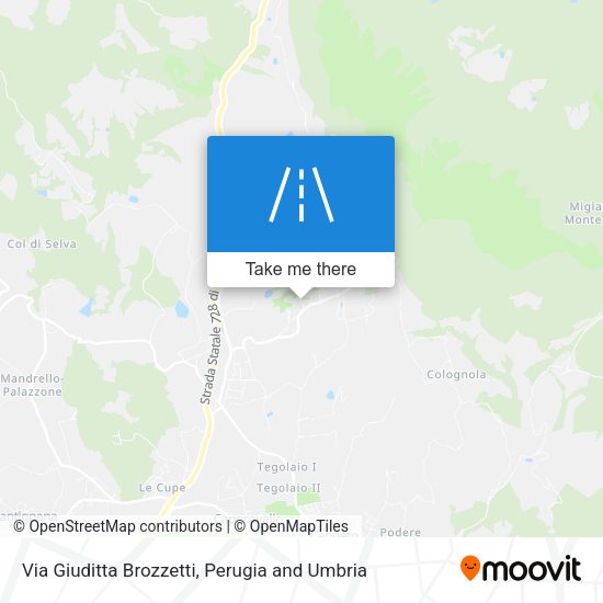 Via Giuditta Brozzetti map