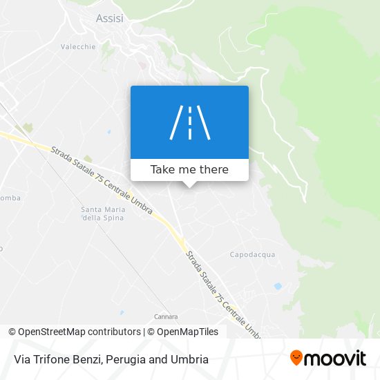 Via Trifone Benzi map