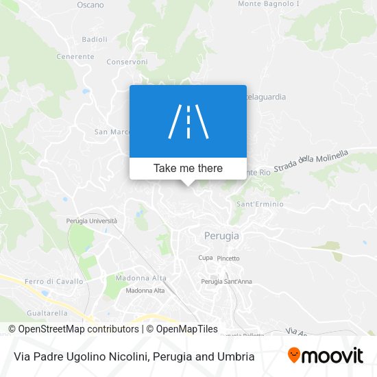 Via Padre Ugolino Nicolini map