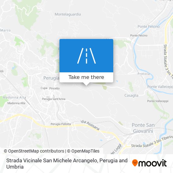 Strada Vicinale San Michele Arcangelo map