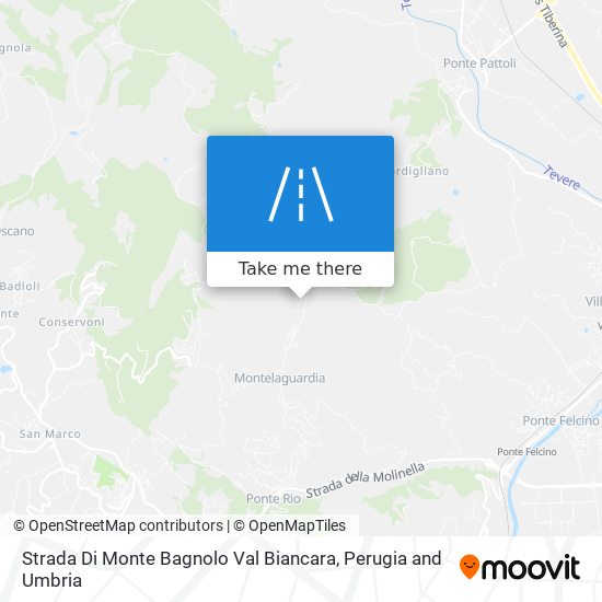 Strada Di Monte Bagnolo Val Biancara map