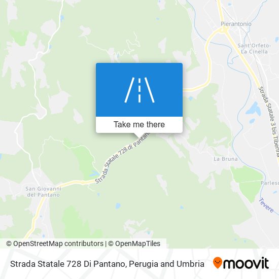 Strada Statale 728 Di Pantano map