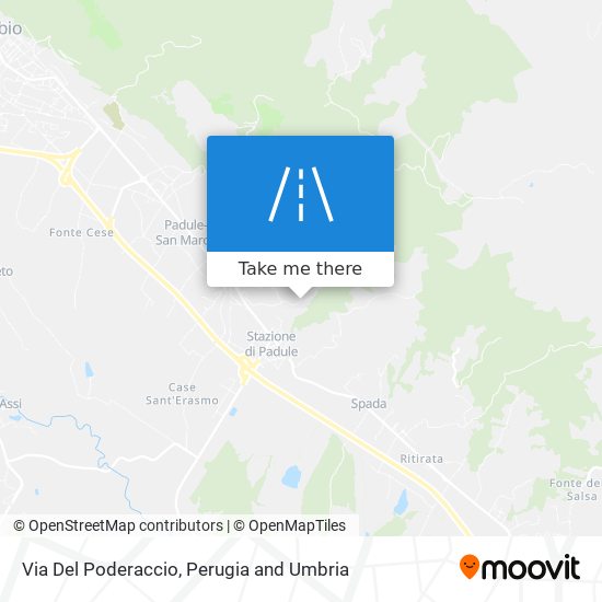 Via Del Poderaccio map