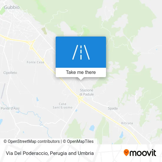 Poderaccio Street map