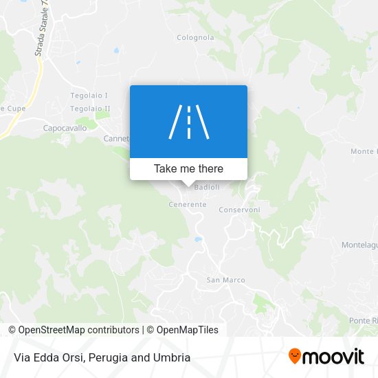 Via Edda Orsi map