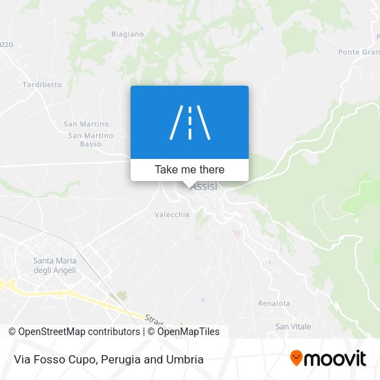 Via Fosso Cupo map