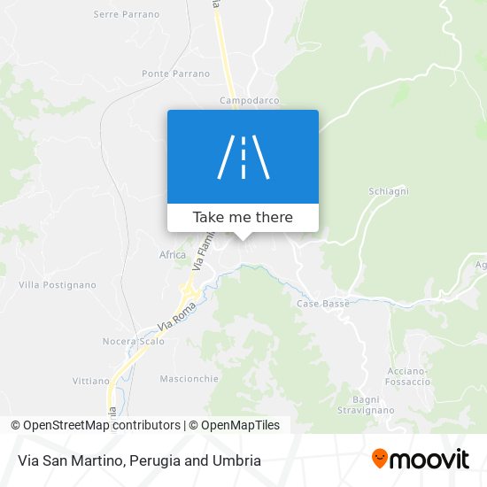 Via San Martino map