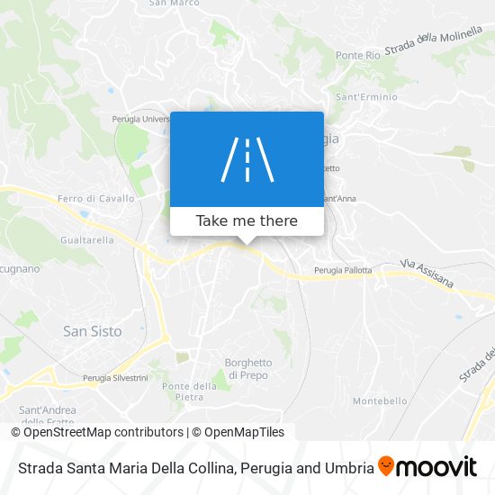 Strada Santa Maria Della Collina map