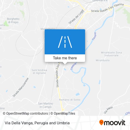 Via Della Vanga map