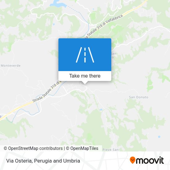 Via Osteria map