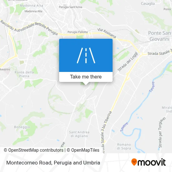 Montecorneo Road map