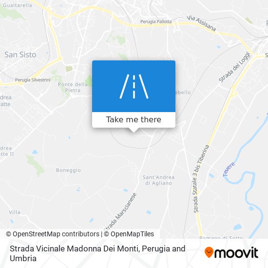 Strada Vicinale Madonna Dei Monti map