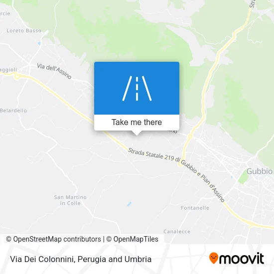 Via Dei Colonnini map