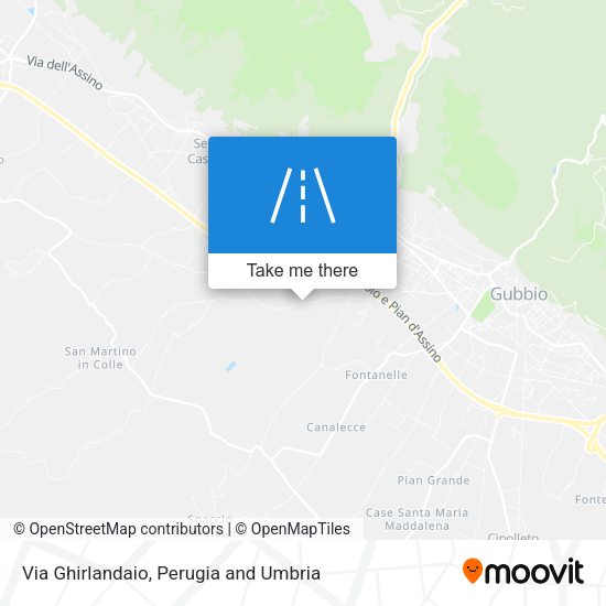 Via Ghirlandaio map