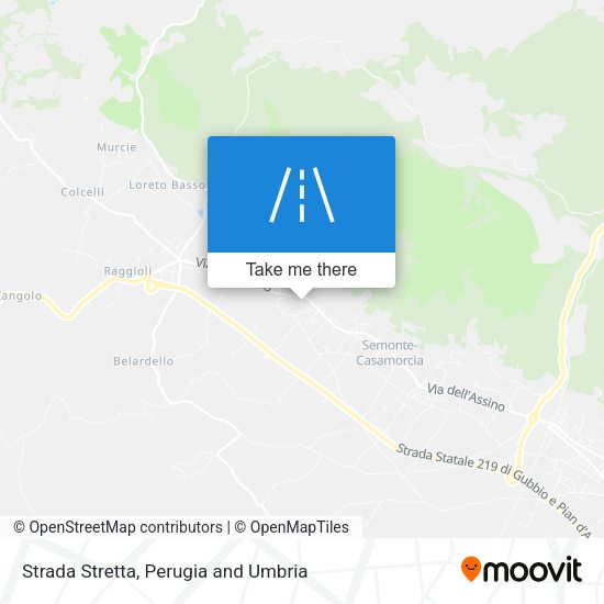 Strada Stretta map