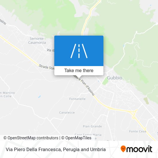 Via Piero Della Francesca map