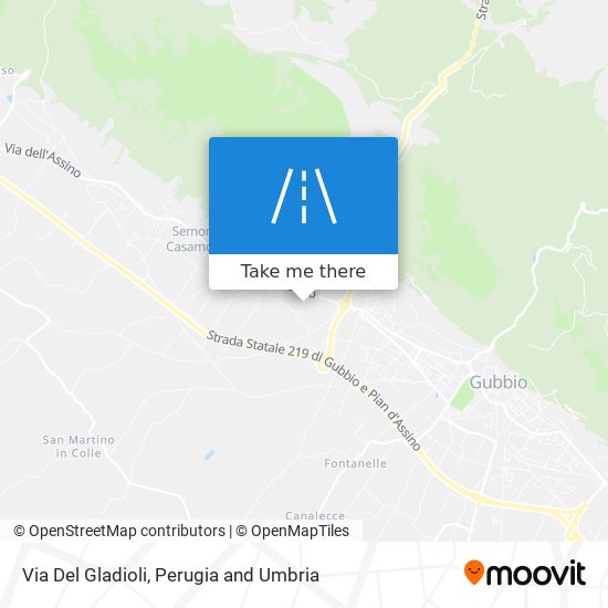 Via Del Gladioli map