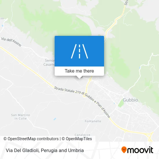 Via Del Gladioli map