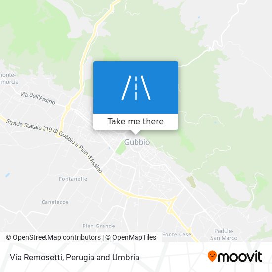 Via Remosetti map