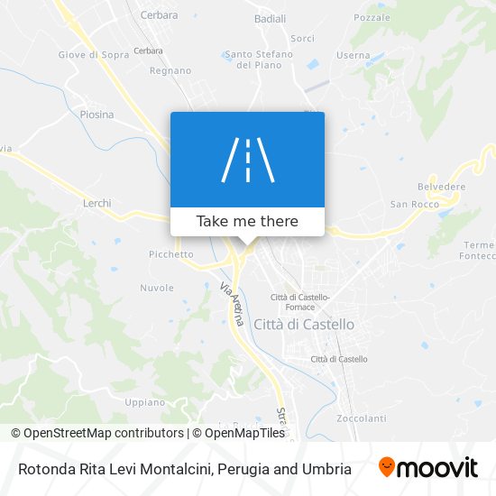 Rotonda Rita Levi Montalcini map