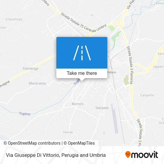 Via Giuseppe Di Vittorio map