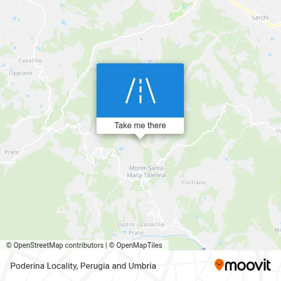 Poderina Locality map