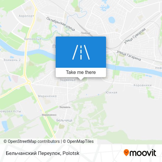 Бельчанский Переулок map