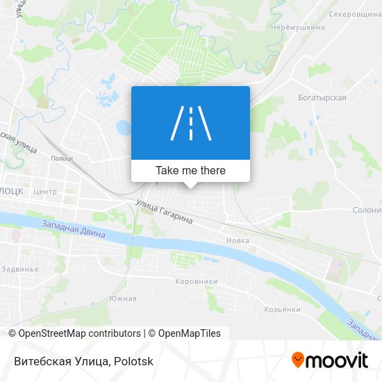 Витебская Улица map