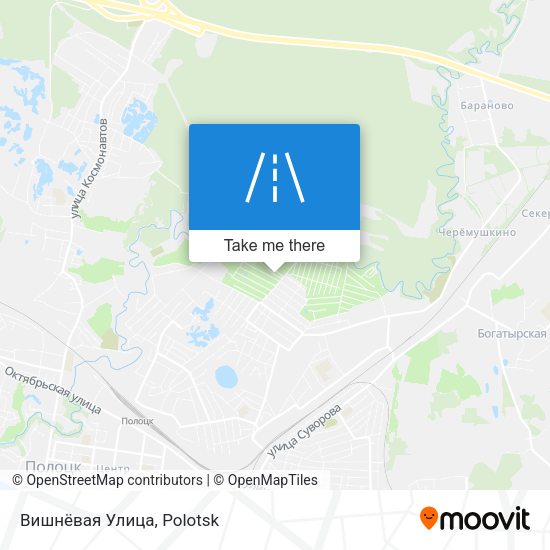 Вишнёвая Улица map