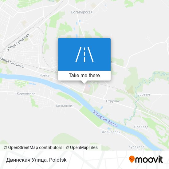 Двинская Улица map
