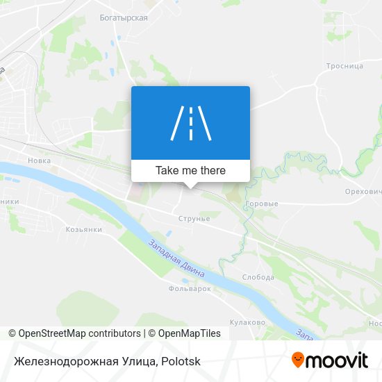 Железнодорожная Улица map