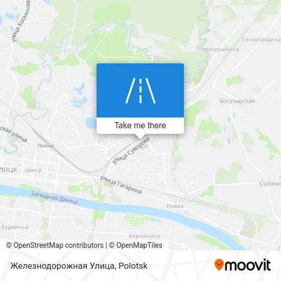 Железнодорожная Улица map