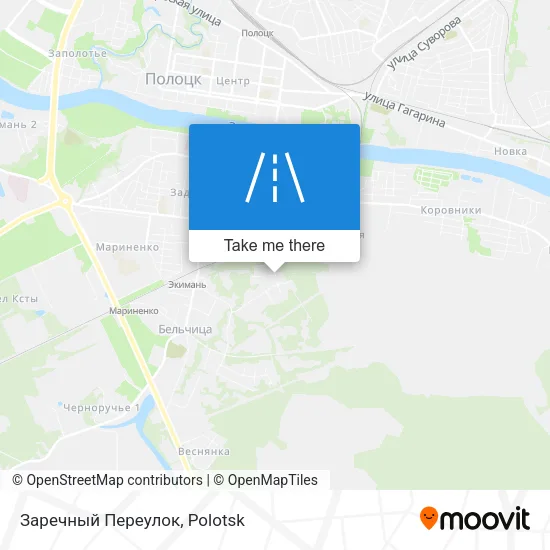 Заречный Переулок map