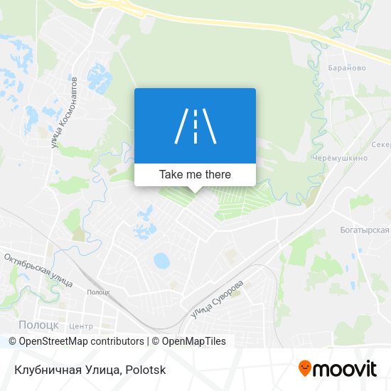 Клубничная Улица map