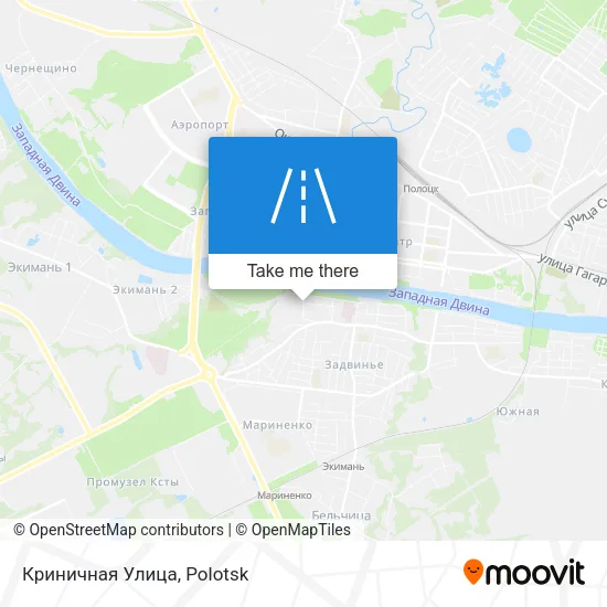 Криничная Улица map