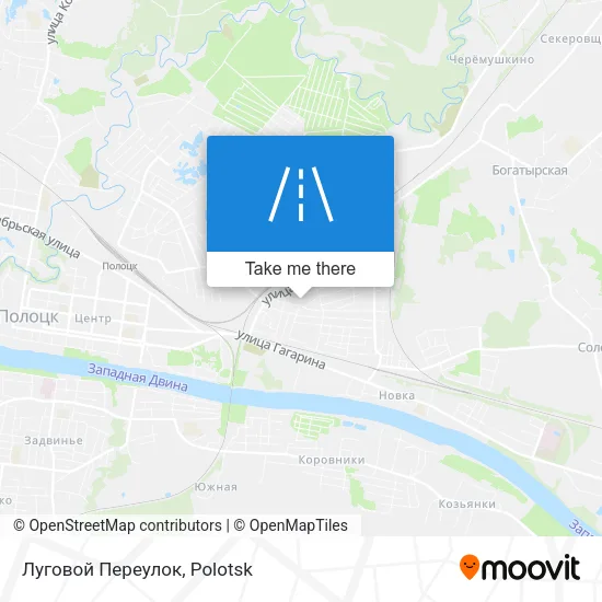 Луговой Переулок map