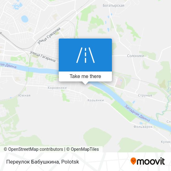 Переулок Бабушкина map