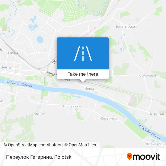 Переулок Гагарина map