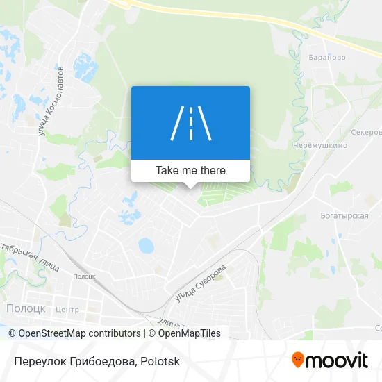 Переулок Грибоедова map