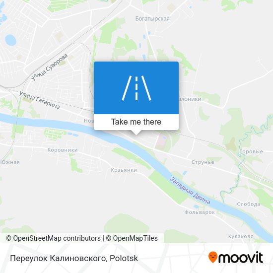Переулок Калиновского map