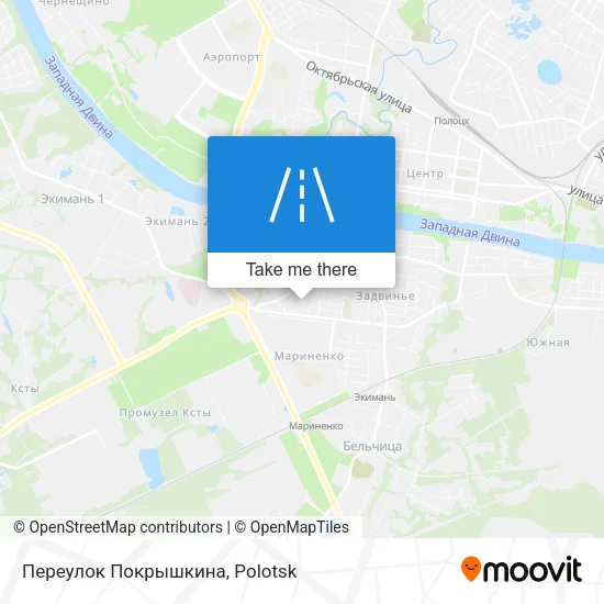 Переулок Покрышкина map