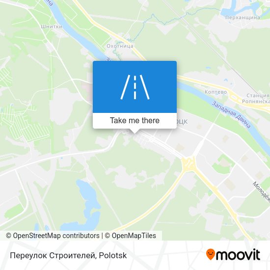 Переулок Строителей map