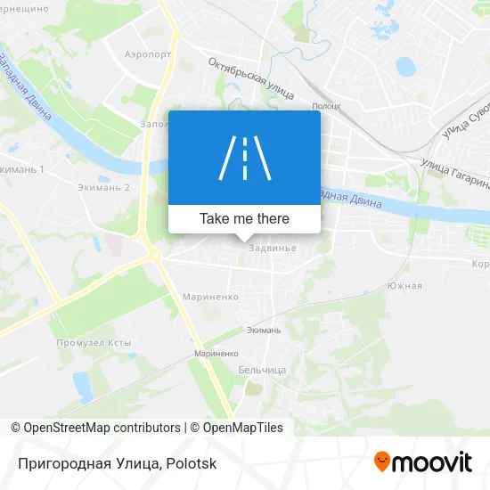 Пригородная Улица map