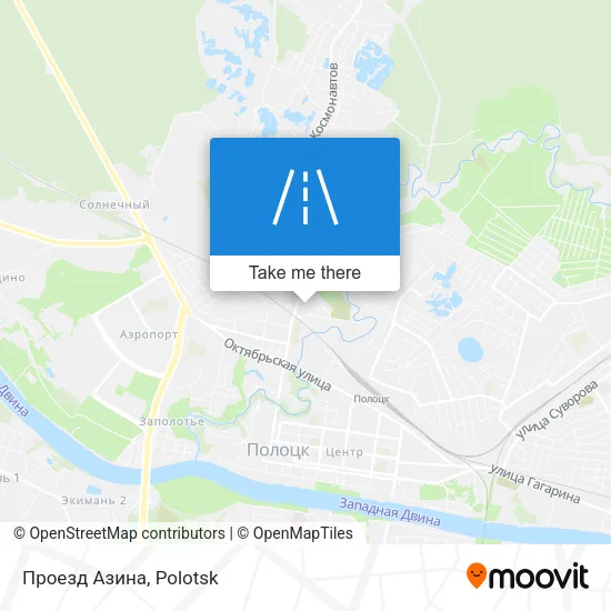 Проезд Азина map