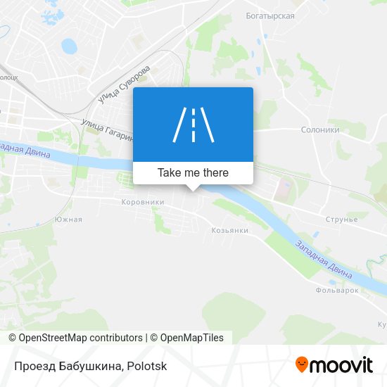 Проезд Бабушкина map