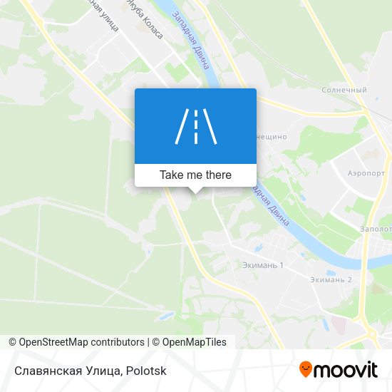Славянская Улица map