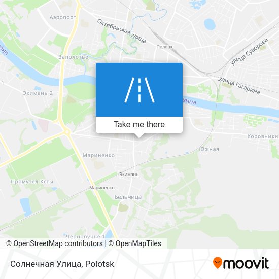 Солнечная Улица map